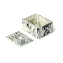 Mist storage box 7,5x10 cm, Emerald-off white