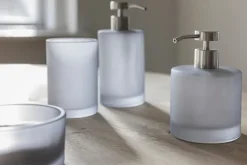 Modest soap dispenser tall, Dove blue