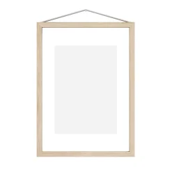 Moebe ash frame A4 23.2x31.7 cm, Transparent. Wood. Black