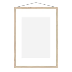 Moebe ash frame A3 31.9x44.1 cm, Transparent. Wood. Black