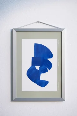 Moebe frame A5 16.5x22.7 cm, Brushed aluminium