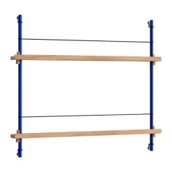 Moebe magazine rack, Oak-blue