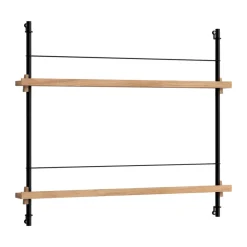 Moebe magazine rack, Oak-black