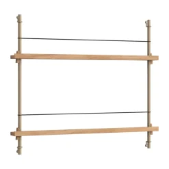 Moebe magazine rack, Oak-grey