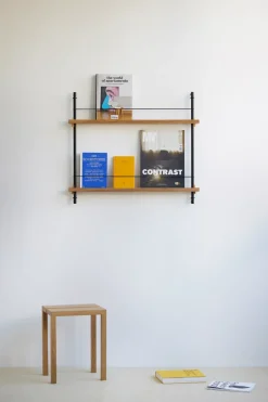 Moebe magazine rack, Oak-white