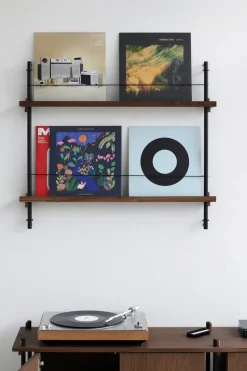 Moebe magazine rack, Smoked oak-white