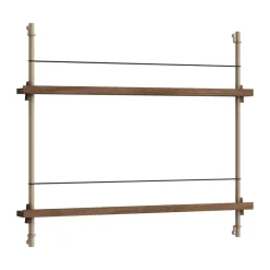 Moebe magazine rack, Smoked oak-grey