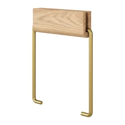 Moebe toilet paper holder, Oak-brass
