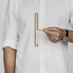 Moebe Wall hook large, matte gold