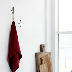 Moebe wall hook small 2- pack, Black