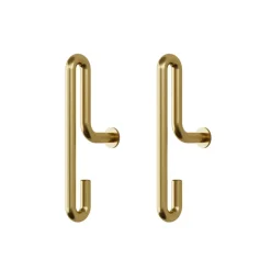 Moebe wall hook small 2- pack, matte gold