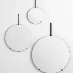Moebe Wall mirror Ø 30 cm, Black