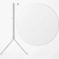 Moebe wall mirror Ø 70 cm, Chrome