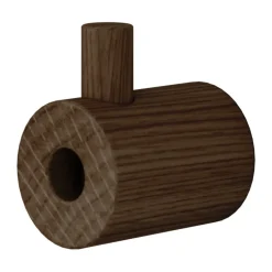 Moebe wooden wall hook, Smoked oak