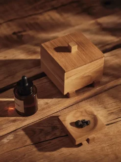 Moku tray, Untreated oak, 7x8 cm
