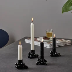 Molekyl candlestick 4, Black