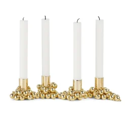 Molekyl candlestick 4, Brass