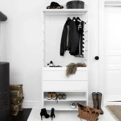 Molto 560 drawer module, White including white metal frame