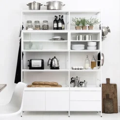 Molto High shelving system, White, 1 section