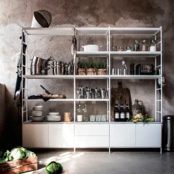 Molto High shelving system, White, 1 section