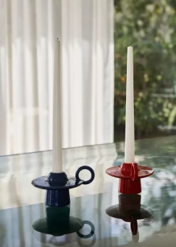 Momento JH39 candle holder, Azure
