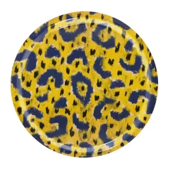 Monster tray Medium Ø49 cm, Ochre yellow-grey-black