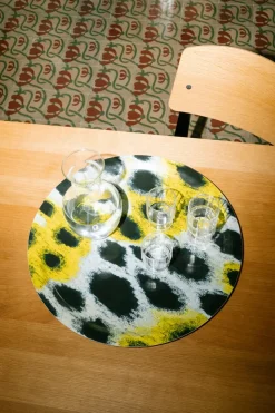 Monster tray Medium Ø49 cm, White-yellow-black