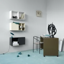 Montana Mini 1103 shelf module, Camomile 159. with door