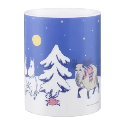 Moomin block candle LED 12,5 cm, Starry night
