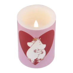 Moomin block candle LED 10 cm, Heart