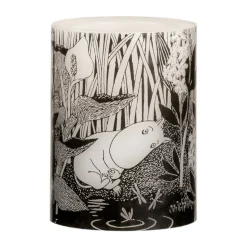 Moomin block candle LED 10 cm, The pond