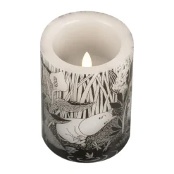 Moomin block candle LED 10 cm, The pond