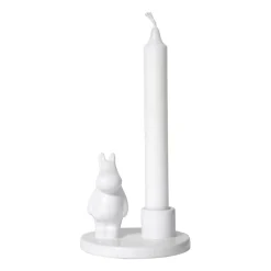 Moomin candle holder ceramic, White