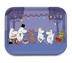 Moomin Dancing tray, Blue