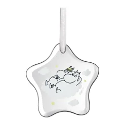 Moomin decorative hanging ornament, Snorkmaiden and Moomin