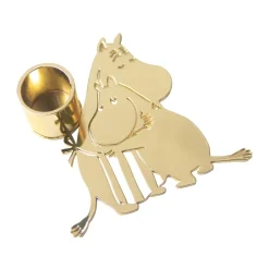 Moomin love candle holder, Gold