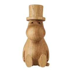 Moomin wooden decoration Moominpappa 11 cm, OAK (FSC)