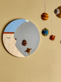 Moony mirror Ø40 cm, Nature moon