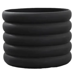 Mud flower pot black, Large, Ø 20 cm