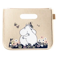 Mumin Hug storage box 26x26 cm, Beige