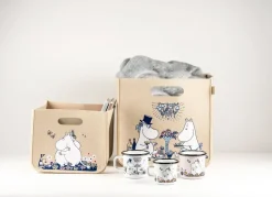 Mumin Hug storage box 26x26 cm, Beige