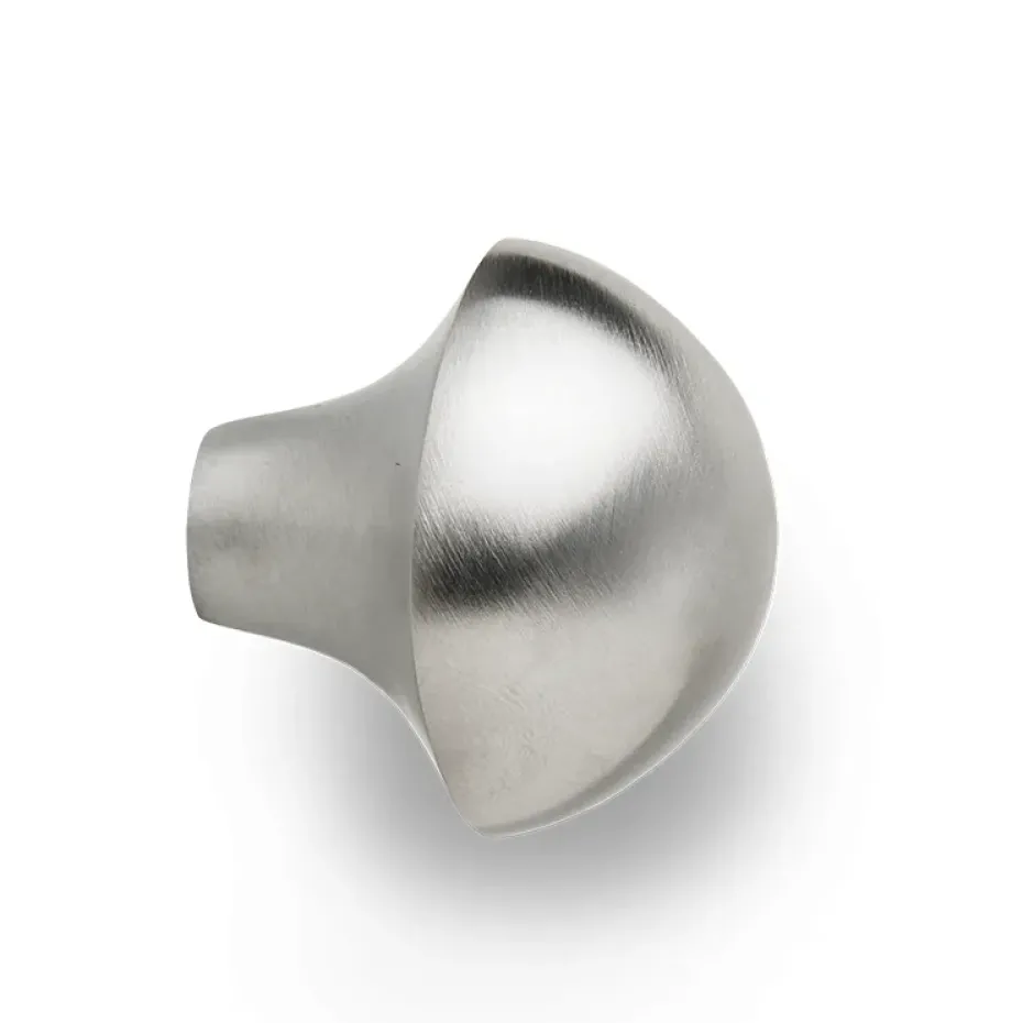 Mushroom hook, Brushed stainless steel