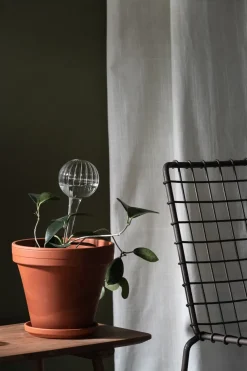 Muurla self-watering pot 28 cm, clear