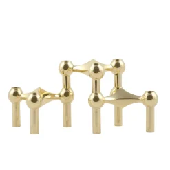 Nagel candle holder, brass