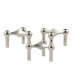 Nagel candle holder, chrome