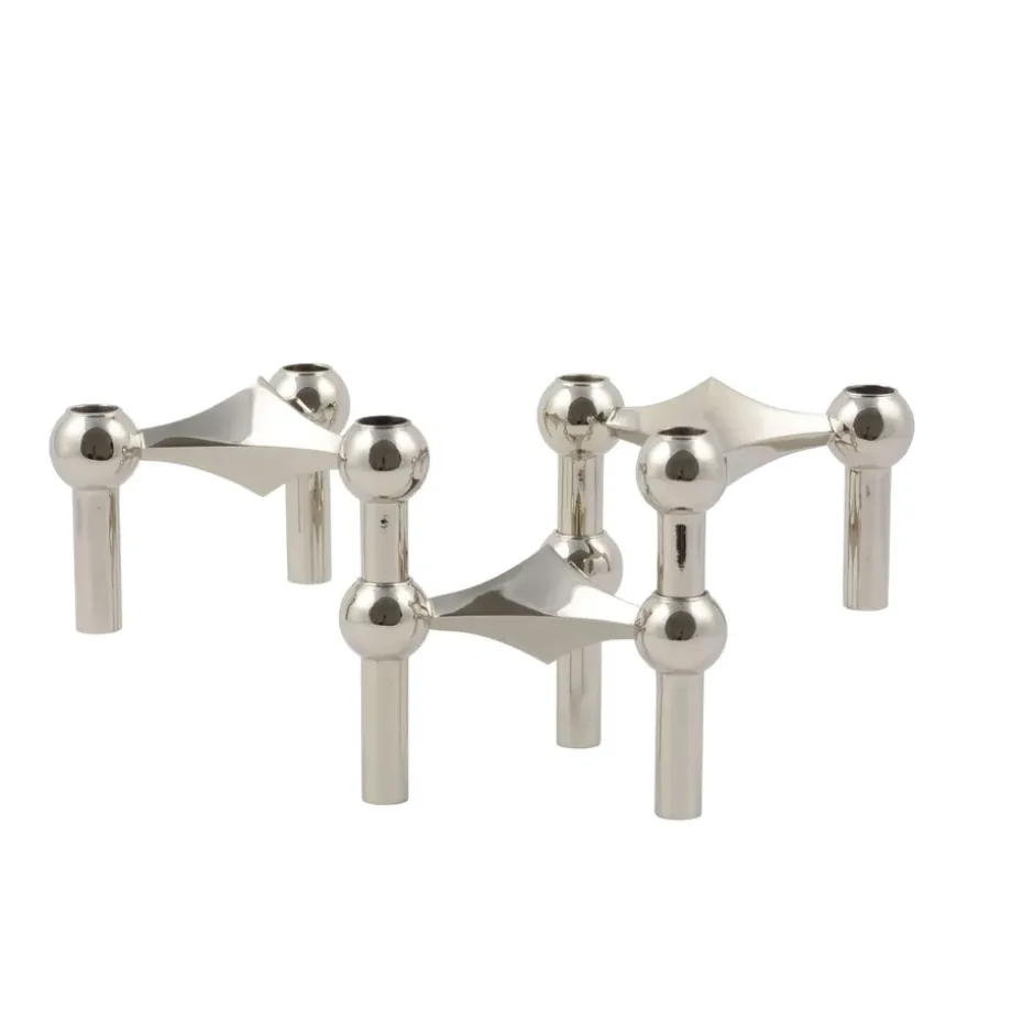 Nagel candle holder, chrome