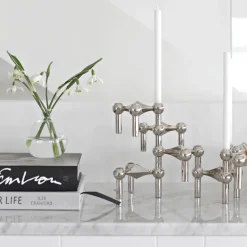 Nagel candle holder, chrome