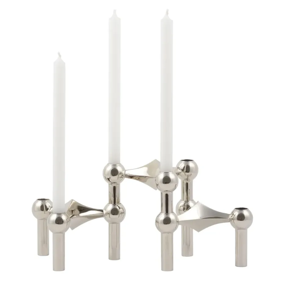 Nagel candle holder, chrome
