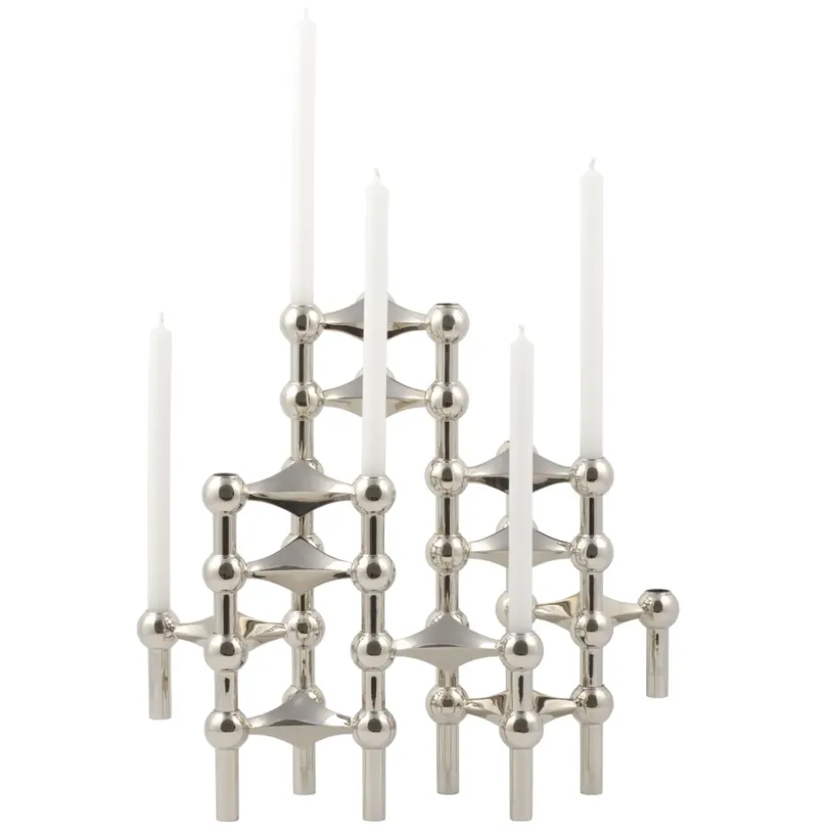 Nagel candle holder, chrome