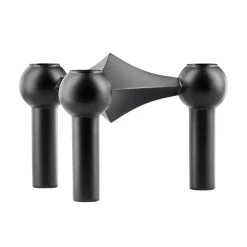 Nagel candle holder, matte black